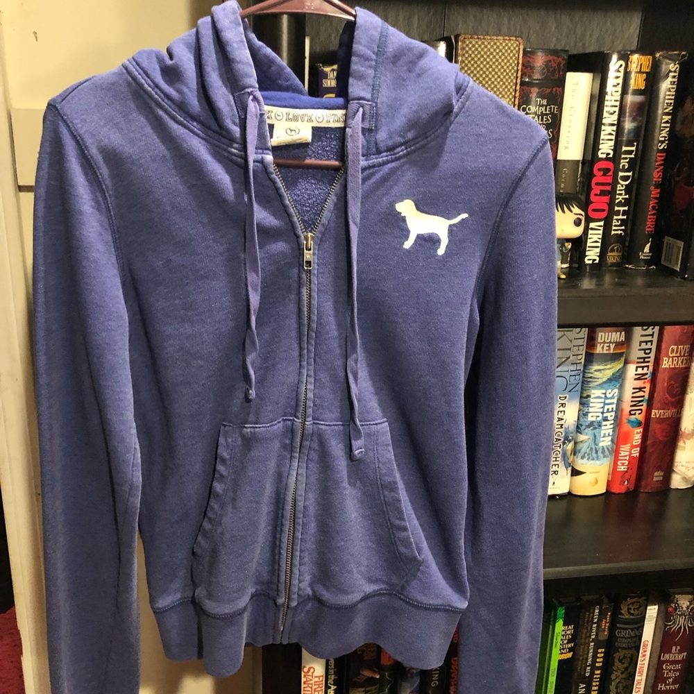 Pink Victoria Secret - Purple Zip Up Hoodie